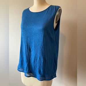 Lord & Taylor 424 Fifth Cobalt fly away back tank M